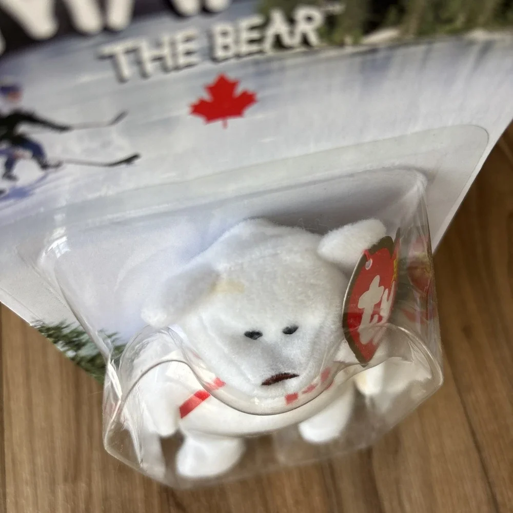 1999 McDonald's TY Teenie International Mini Beanie Babies Bears COMPLETE Set 4